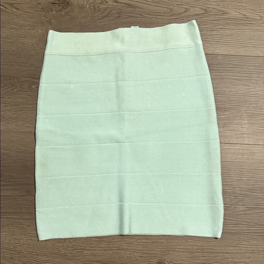 Bebe bodycon light blue skirt